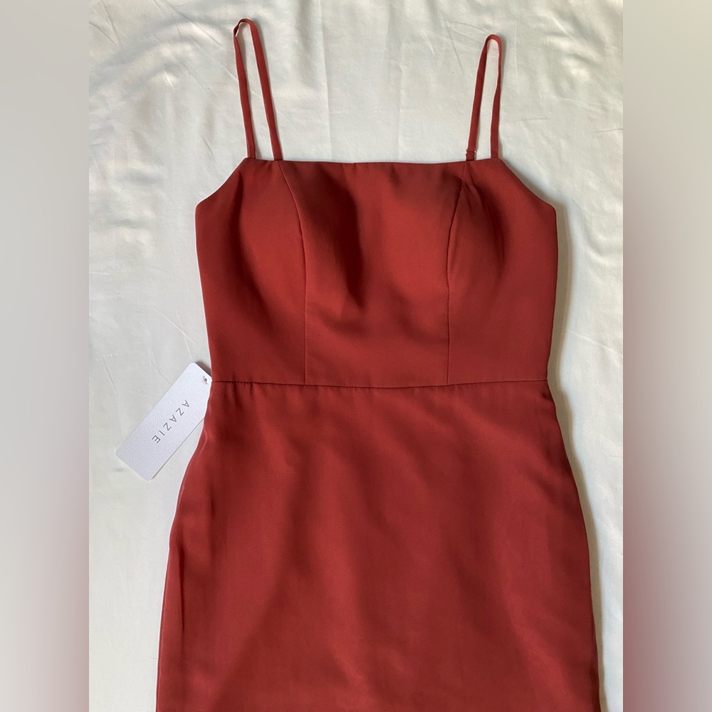 AZAZIE Tayla Chiffon Maxi Dress - Terracotta - Picture 4 of 15
